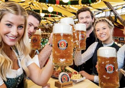 München, Tyskland: Tysk oktoberfest tillbaka med bierflation