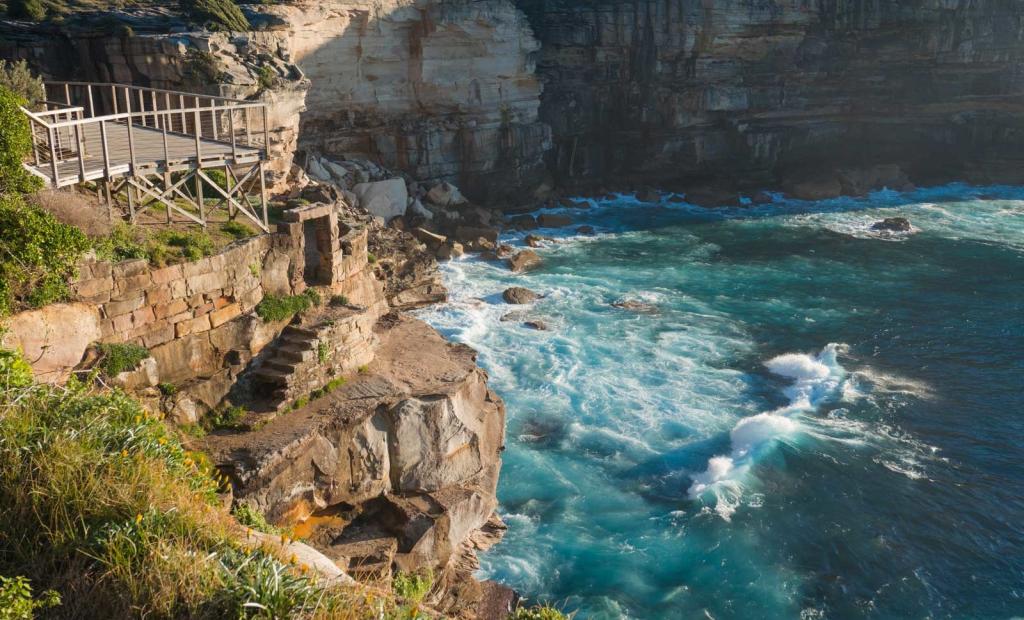 Sydney, Australien: Turister ignorerar skyltar på dödliga selfieklippan