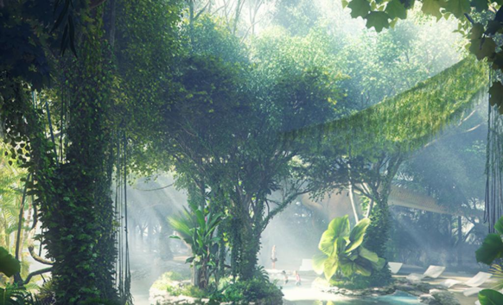 Dubai, Förenade Arabemiraten: Hotellet med egen regnskog